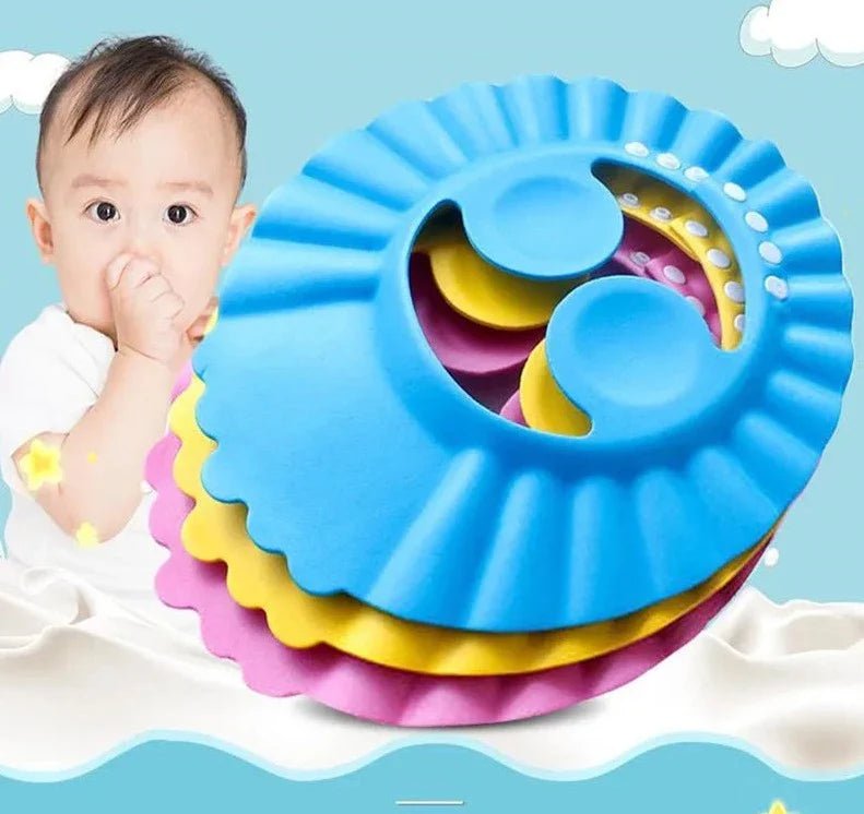 Visière chapeau pour douche bébé I ShampooCap™ - Maman et petit