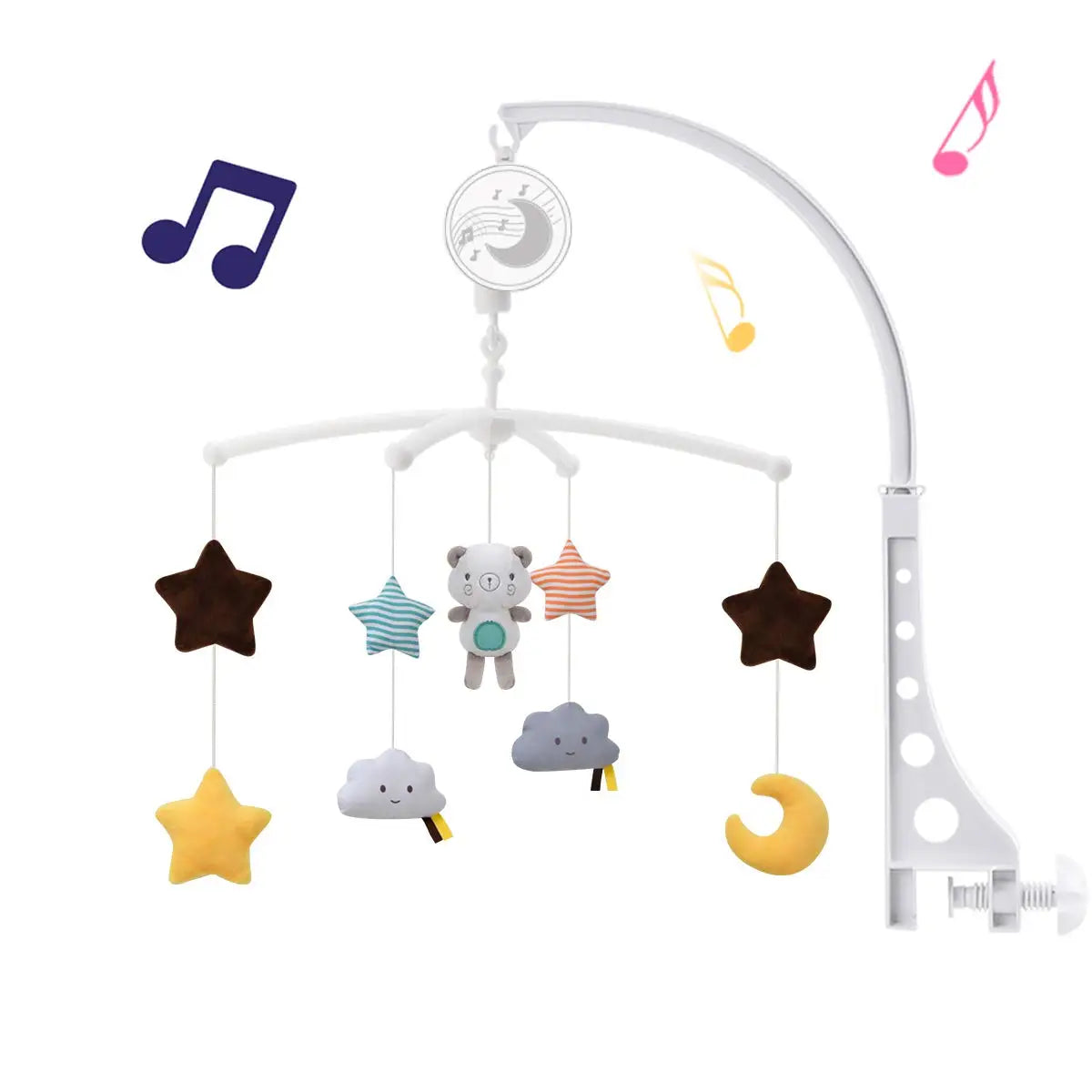 Mobile musical berceau bébe de 0-12 mois